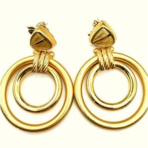 💛Fabulous vintage door knocker earrings 💛